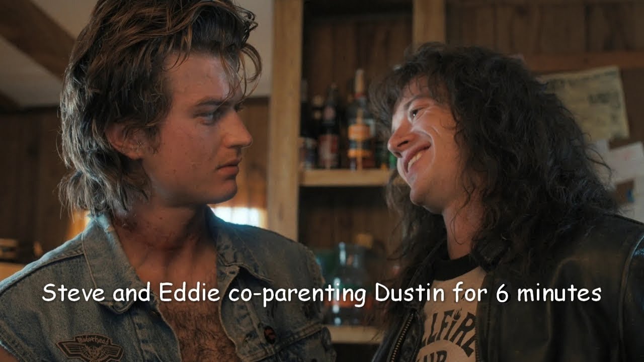 Steve Harrington and Eddie Munson co-parenting Dustin for 6 minutes (REUPLOAD)