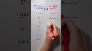 🇫🇷 Quelques Participes Passés en français (2) #frenchverbs #studyfrench #learnfrench