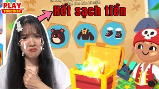 Play together | Mây hết sạch tiền vì đào kho báu mới | Trang phục Gấu Choco