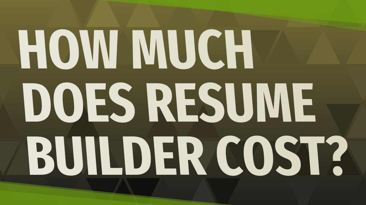 how much does indeed resume builder cost