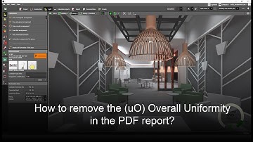 How to remove the (oU) Overall Uniformity in the report?