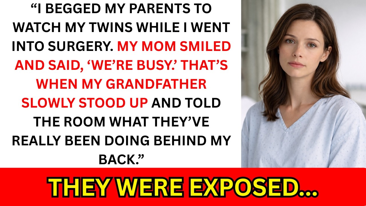 I Begged My Parents to Care for My Twins During Surgery — Grandpa’s Speech Exposed Their True Colors