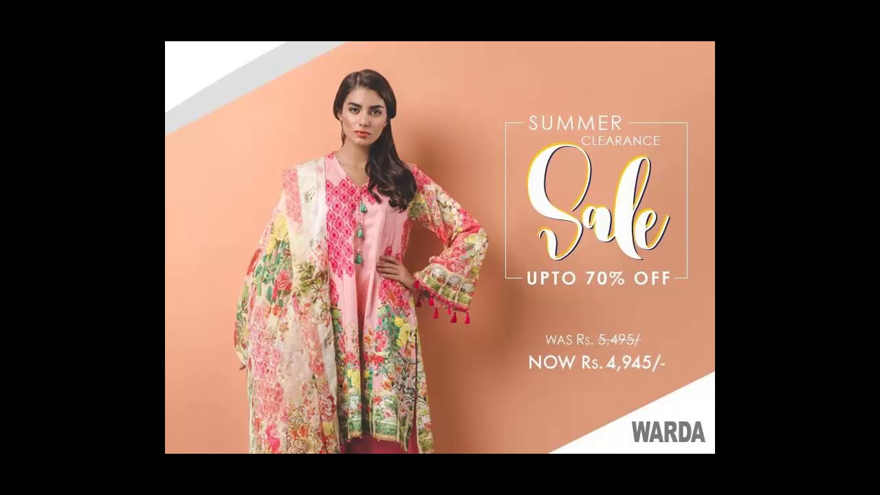 Warda Sale 70% Off The Best Sale On Summer Collection 2017