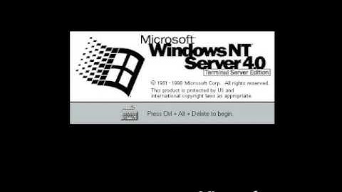Microsoft Windows NT Server 4.0 Terminal Server Edition Startup/Logon Sound (1998)
