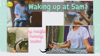 My 5 AM Mindful morning routine | 2 hour morning routine in 4minutes | Pragya Singhal