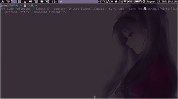 How To Set The Optimal Update Mirrors On Arch Linux Using Reflector!!!!!!!!