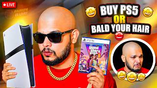 😱 I SHAVED MY HEAD BECAUSE 😭PS5 WAS OUT OF STOCK 😭| GTA 5 CHALLENGE GONE WRONG🔥LIVE @PaimonGamerz