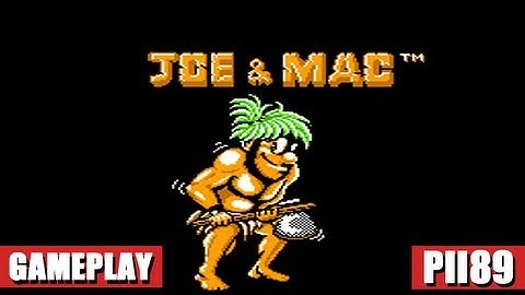 Joe & Mac (Nes) Nostalgia Gameplay - Full Walkthrough