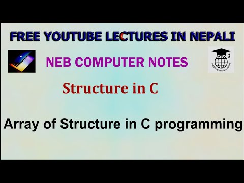 C Structure#4|| Array