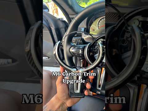 M5-M6 Bmw Steering Wheel Carbon Trim Replacement #otomobil #bmw #carvlog #diy #garage