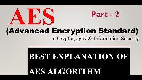 #3i | Part-2 | What is AES cryptography algorithm in Hindi | Advanced Encryption Standard