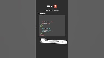 How to Use Table Headers in HTML