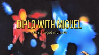 Diplo with Miguel - Don't Forget My Love (Karaoke Version)