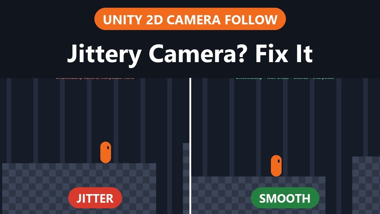 Unity 2D Camera Jittery? Smooth Follow, Look-Ahead & Bounds - YouTube