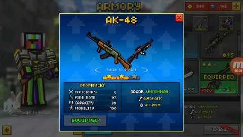 Pixel Gun 3D AK-48 Up1 [Review]