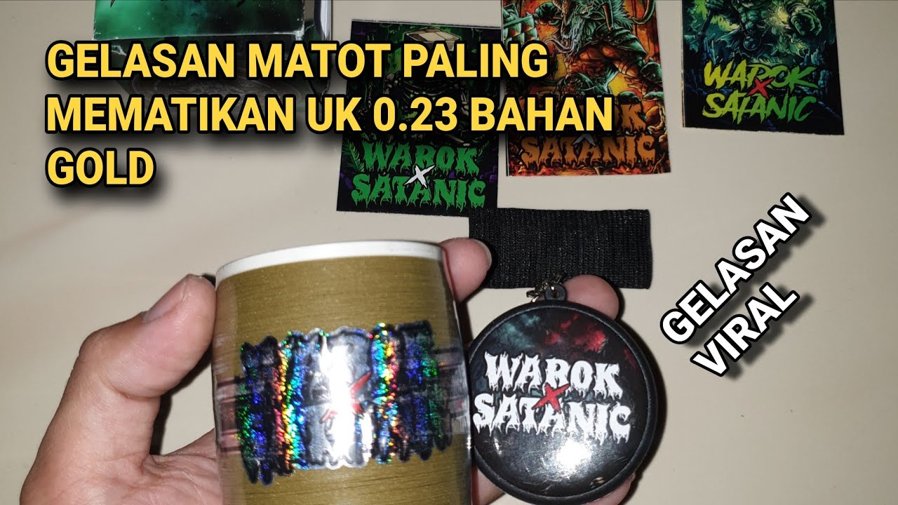 UNBOXING GELASAN WAROK X SATANIC, GELASAN YANG LAGI VIRAL BANGET