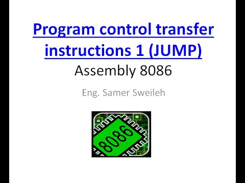 Program control transfer instructions 1 (JUMP) - YouTube