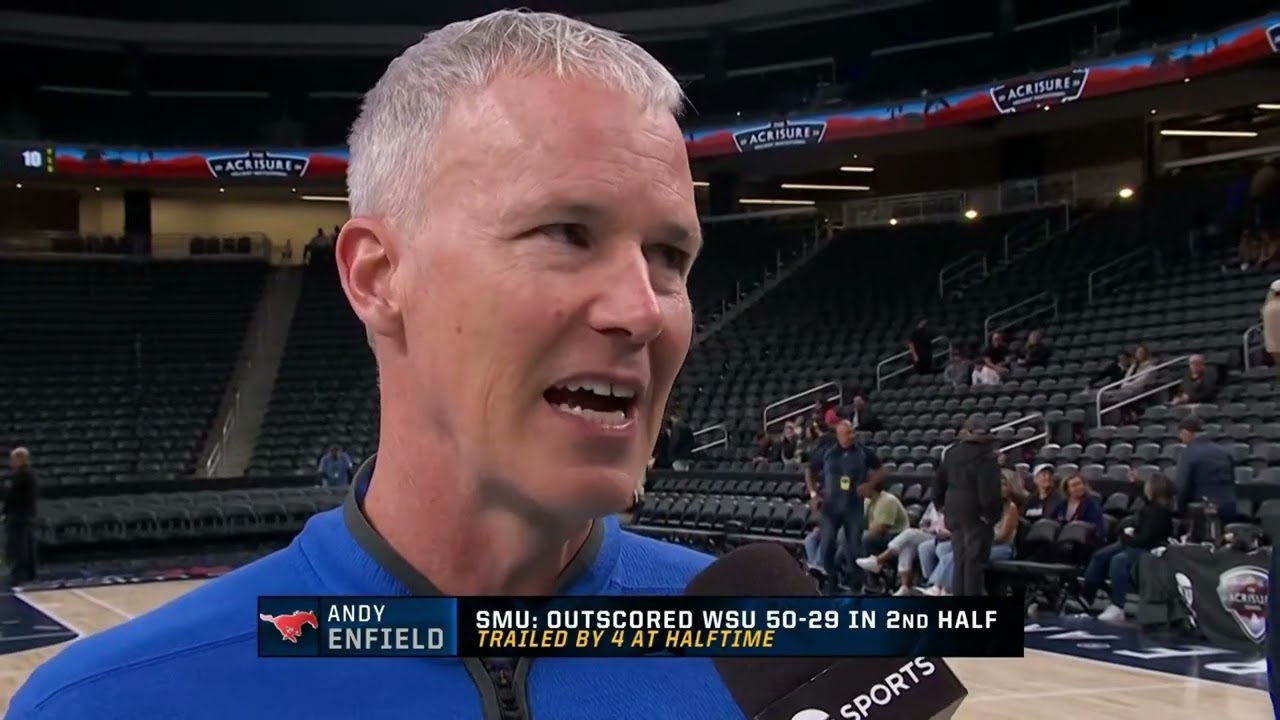Coach Andy Enfield Postgame - Acrisure Holiday Invitational Champs (SMU 77, Washington State 60)