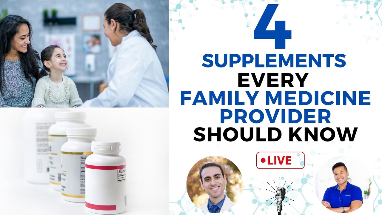 4 Supplements Every Family Medicine Provider Should Know | Live at 5pm PST