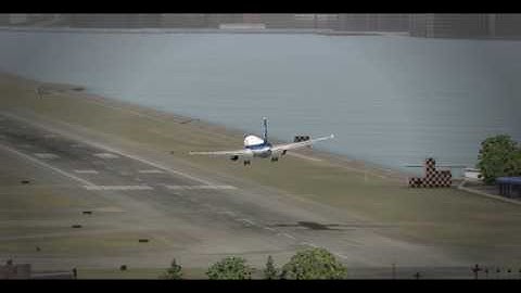 Fs2004 - All Nippon Airways (ANA) B767-381 / Kai Tak Int.