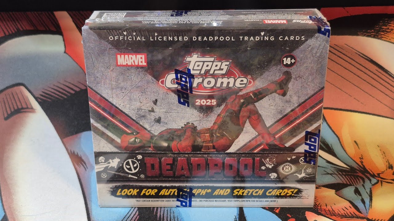 2025 Topps Chrome Deadpool Marvel Hobby Box Break! Awesome!! - YouTube