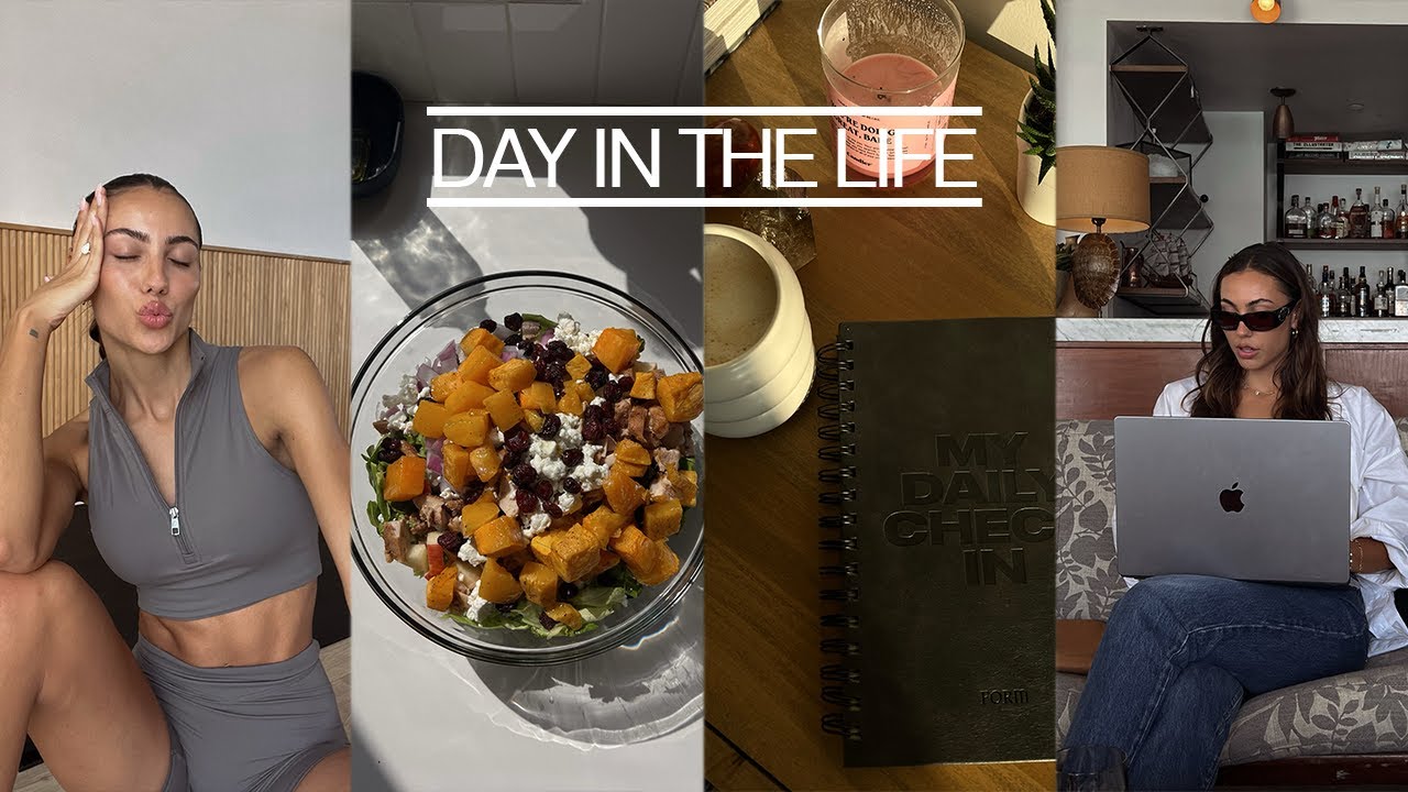 DAYS IN MY LIFE | Productivity hacks , new FORM merch, what I eat in a day