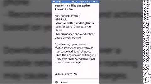 Android pie update for Android A1, jio  network problem,sim problem