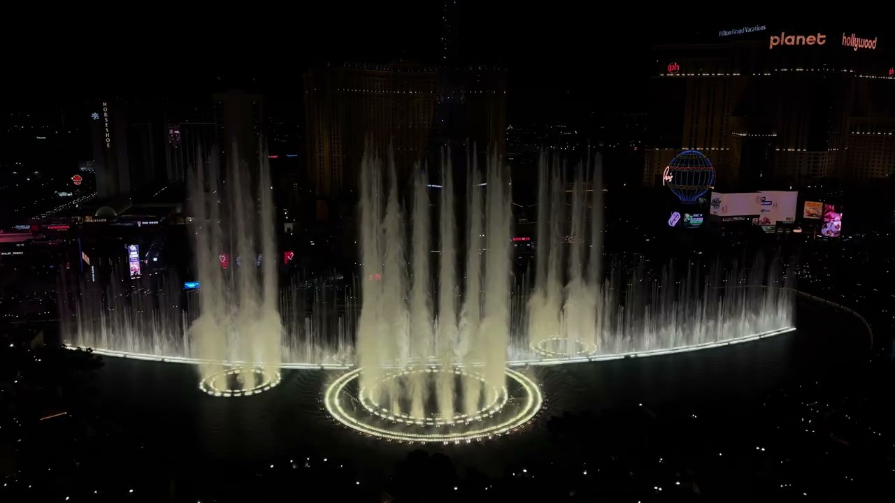 Fountains of Bellagio - “Believe” (Night) 4K