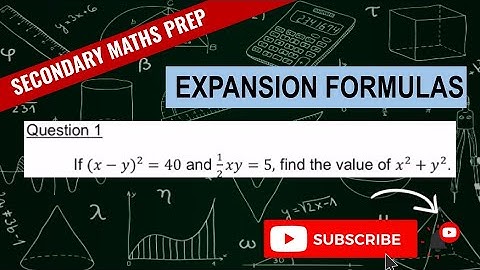 Expansion Formulas | Learn Secondary Maths | "O" Level Maths Prep