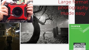 Large format photography at night made easy, different camera new approach.