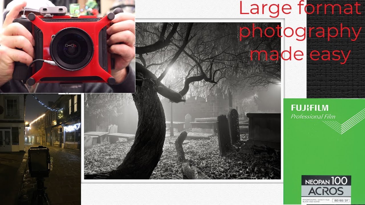 Large format photography at night made easy, different camera new approach.