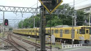 西武鉄道2517F+2525F+2413F 新宿線急行西武新宿行 小平到着