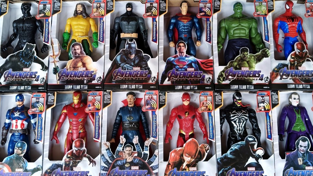 Marvel Spiderman toys unboxing review ,action figure Spiderman ,Superman ,Hulk,venom.353
