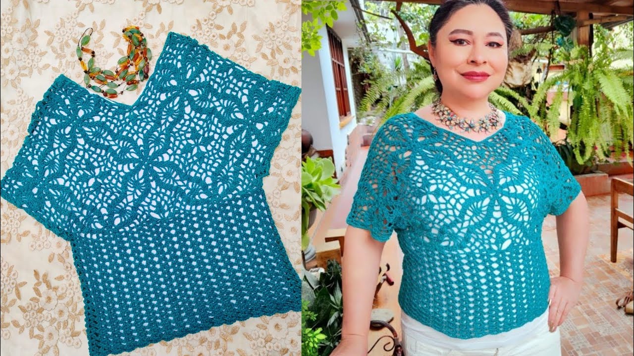 ¿Cómo tejer una blusa a crochet? para TODAS las tallas