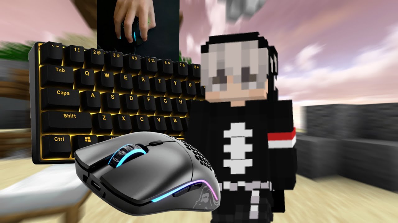 Hypixel Bedwars: Keyboard+Mouse Sounds (Handcam) w/lofi