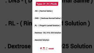 What are the 5 most common IV solutions? l Types Of IV Fluids l. All Types Of IV Fluids l#ivfluids l