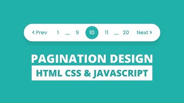 Pagination UI Design Using HTML CSS