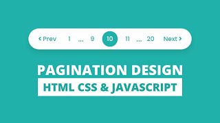 Pagination UI Design Using HTML CSS