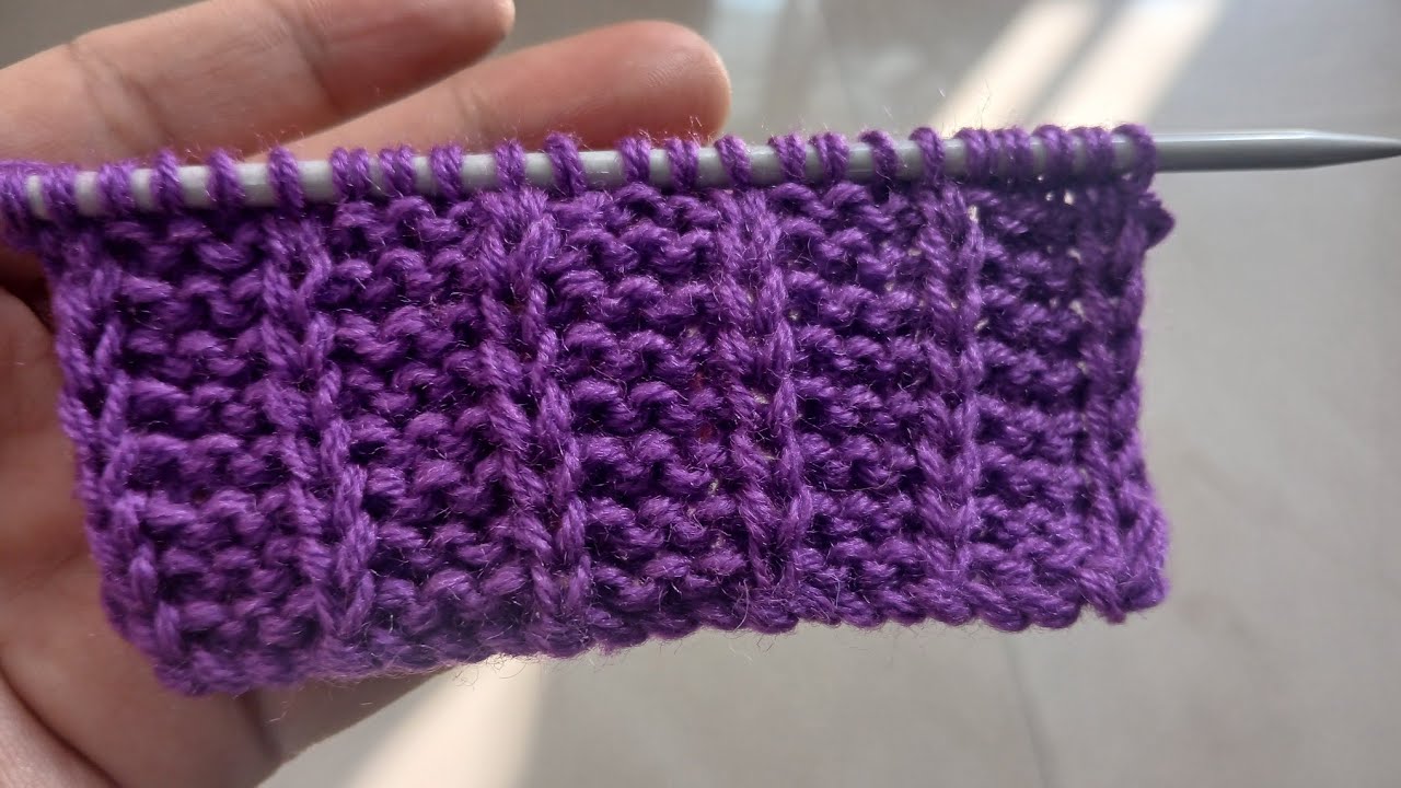 Just 2 ROWS knitting design for cardigan, sweater, jacket, tops