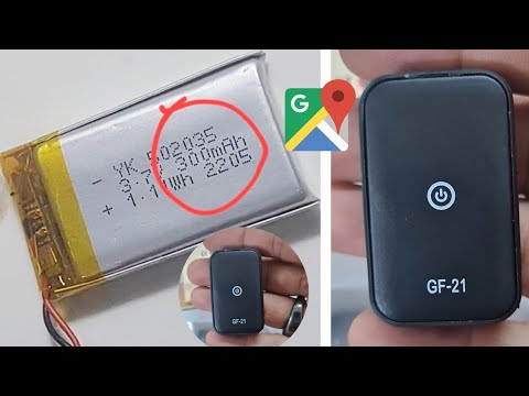 GF21 magnetic GPS tracker battery - YouTube
