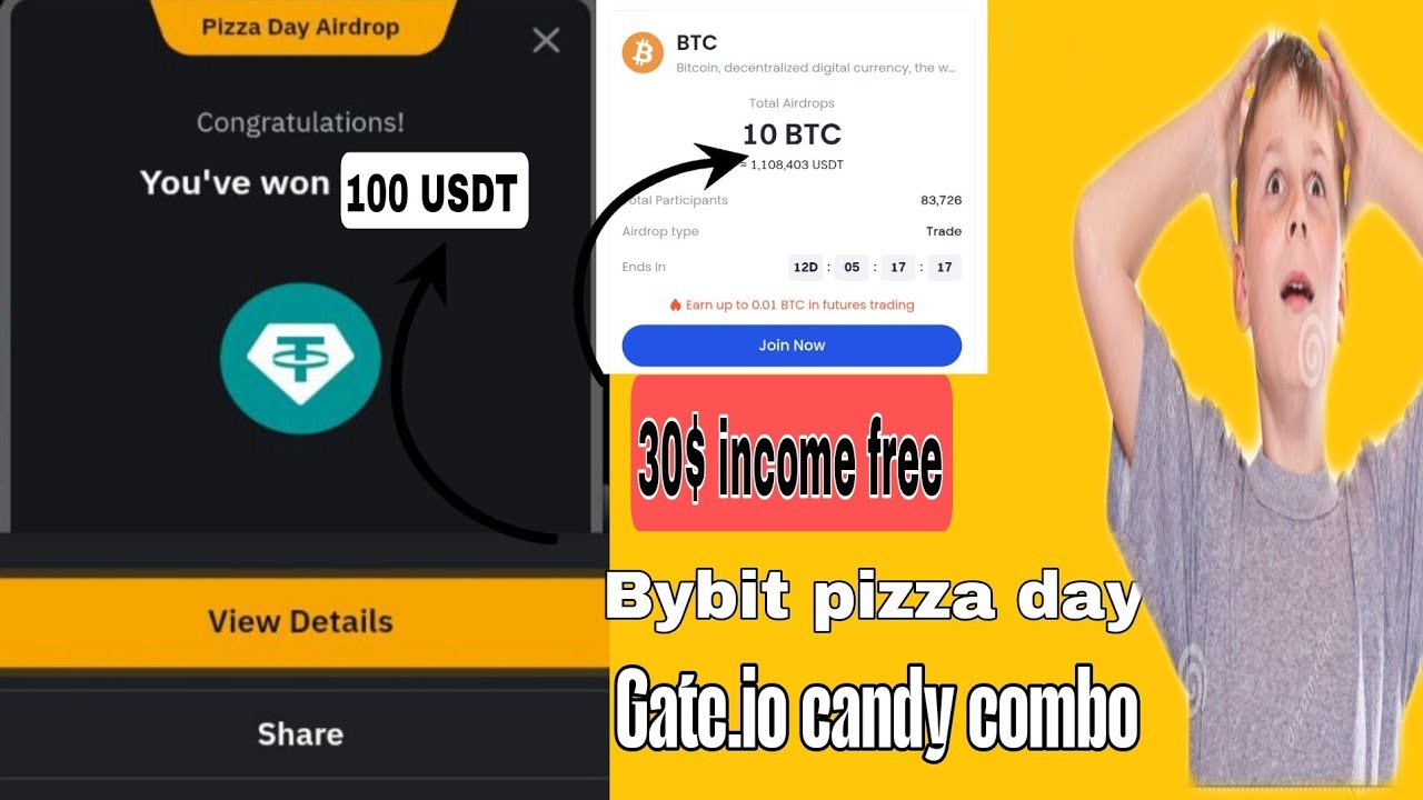 ফ্রিতে ইনকাম 30$ Bybit pizza day / Gate candy combo offer / Unknown Airdrop BD