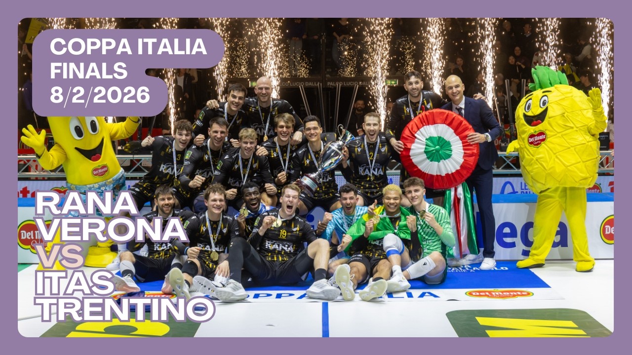 🏐Itas Trentino vs Rana Verona | Coppa Italia Men Finals | Italian League Men