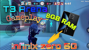 T3 Arena Gameplay in infinix zero 5g 😍 || 8GB RAm t3 arena gameplay || T3 Arena gameplay