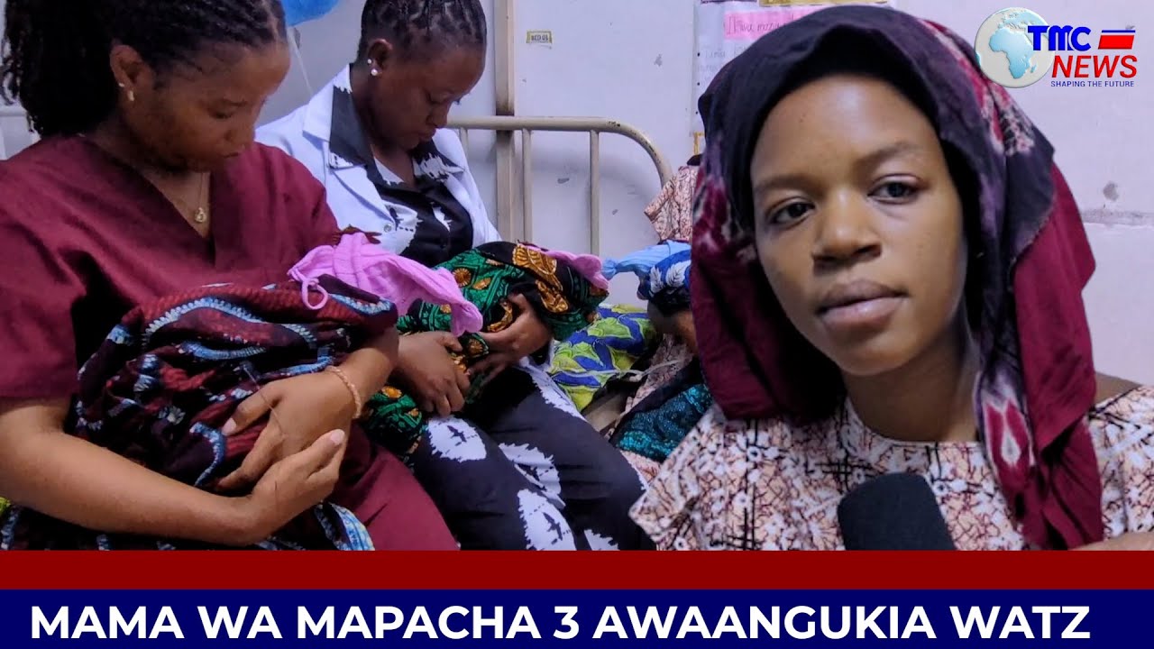 USIOMBE YAKUKUTE: ALIYEJIFUNGUA MAPACHA WATATU ALIA NA HOFU, HOSPITALI YAMFIKIRIA AKIOMBA MSAADA
