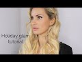 Holiday Glam Waves Hair Tutorial as seen on Leanna Bartlett (full length video)