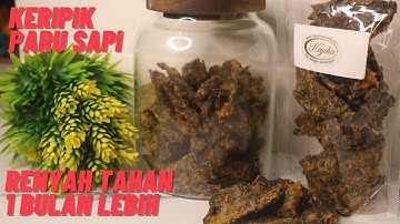 KERIPIK PARU SAPI RENYAH TAHAN 1 BULAN LEBIH