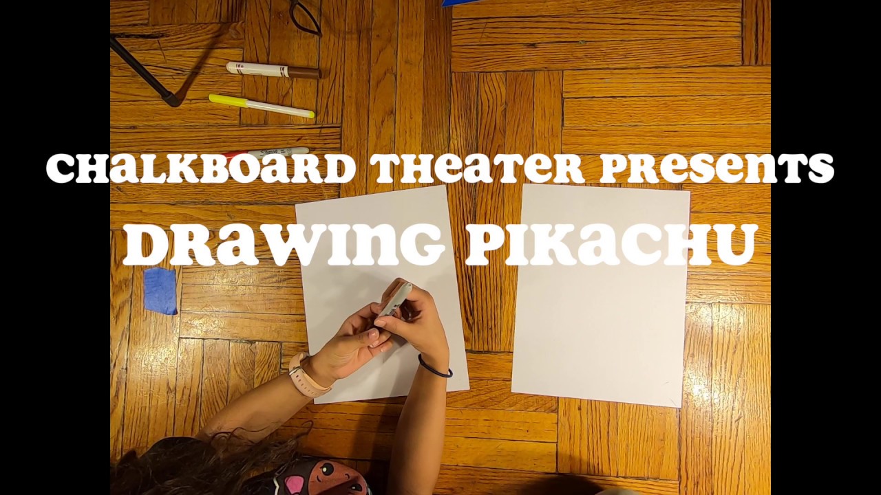 Chalkboard Theater Presents Drawing Pikachu Lesson with Maya CBTP
