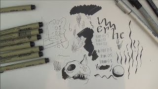 Review & Demo | Sakura Pigma Micron Drawing Pens