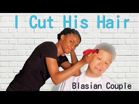 quarantine-haircuts-for-hairdresser-by-non-hairdresser-(blasian-couple)ニューヨークの長い自粛後、ヘアカットby-嫁