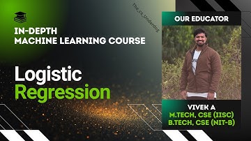 Logistic Regression | Machine Learning Lecture 62 | The cs Underdog